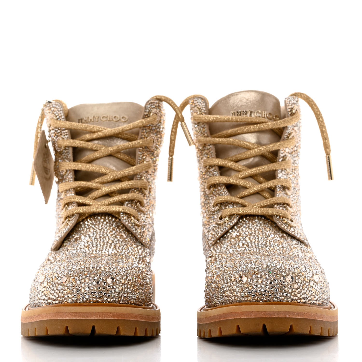 Jimmy Choo X TIMBERLAND Swarovski Crystal Ankle Boots 9 2 of 13