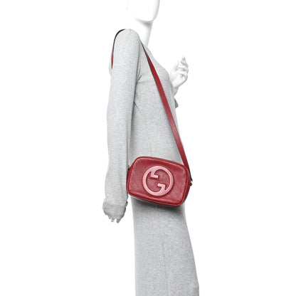 Gucci Sakai Be Green Calfskin Diagonal Stitched Small Blondie Shoulder Bag Rosso 2 of 10