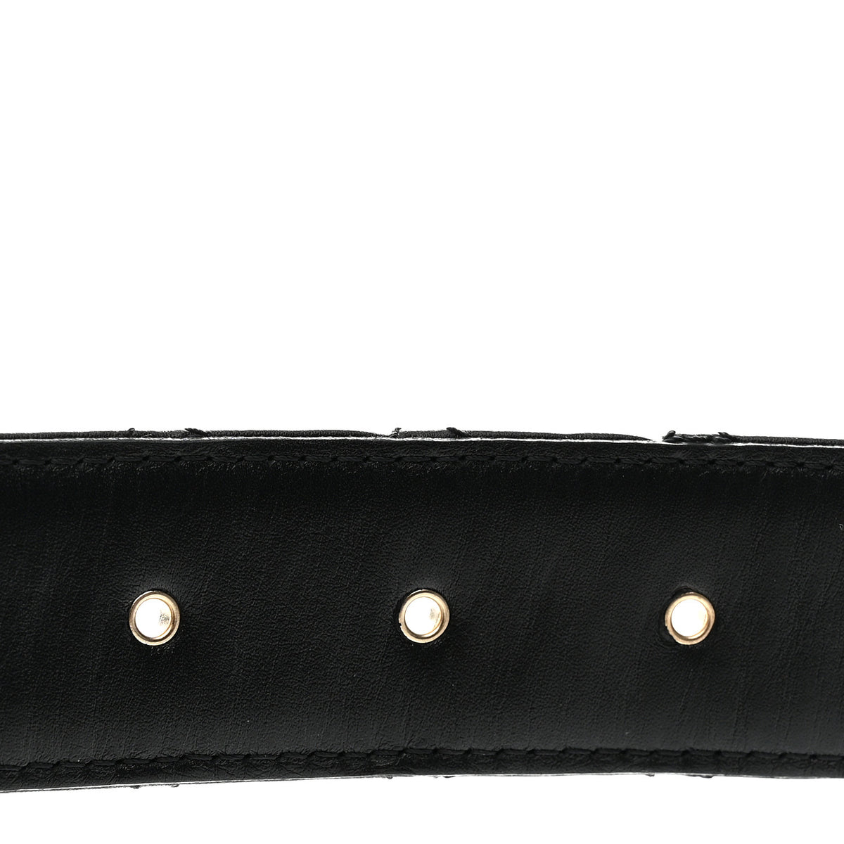 Calfskin Quilted CC Chain Belt 90 36 Black