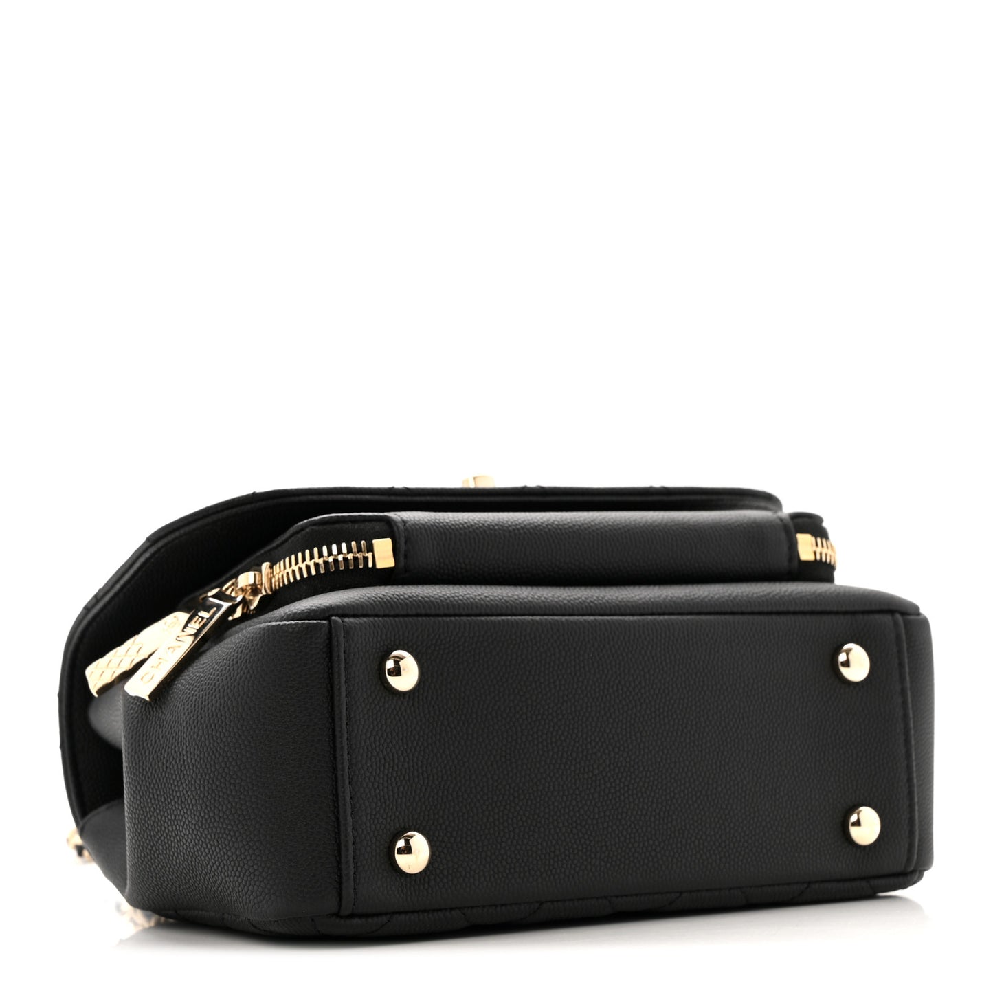 Caviar Quilted Small Business Affinity Flap Black