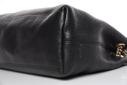 Gucci Pebbled Calfskin Medium Soho Chain Shoulder Bag Black 17 of 20