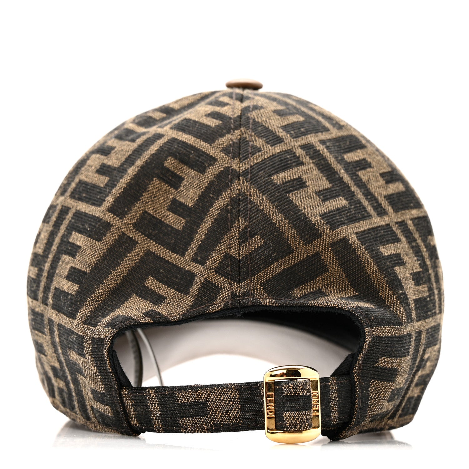 Fendi Canvas FF Reloaded Baseball Hat Tobacco Dark Brown 1813870