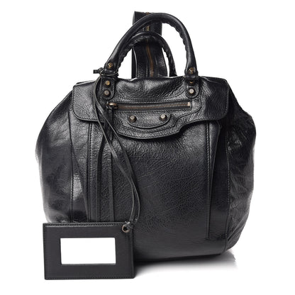 Balenciaga Agneau Classic Hardware Zip Traveler Backpack Black 1 of 9