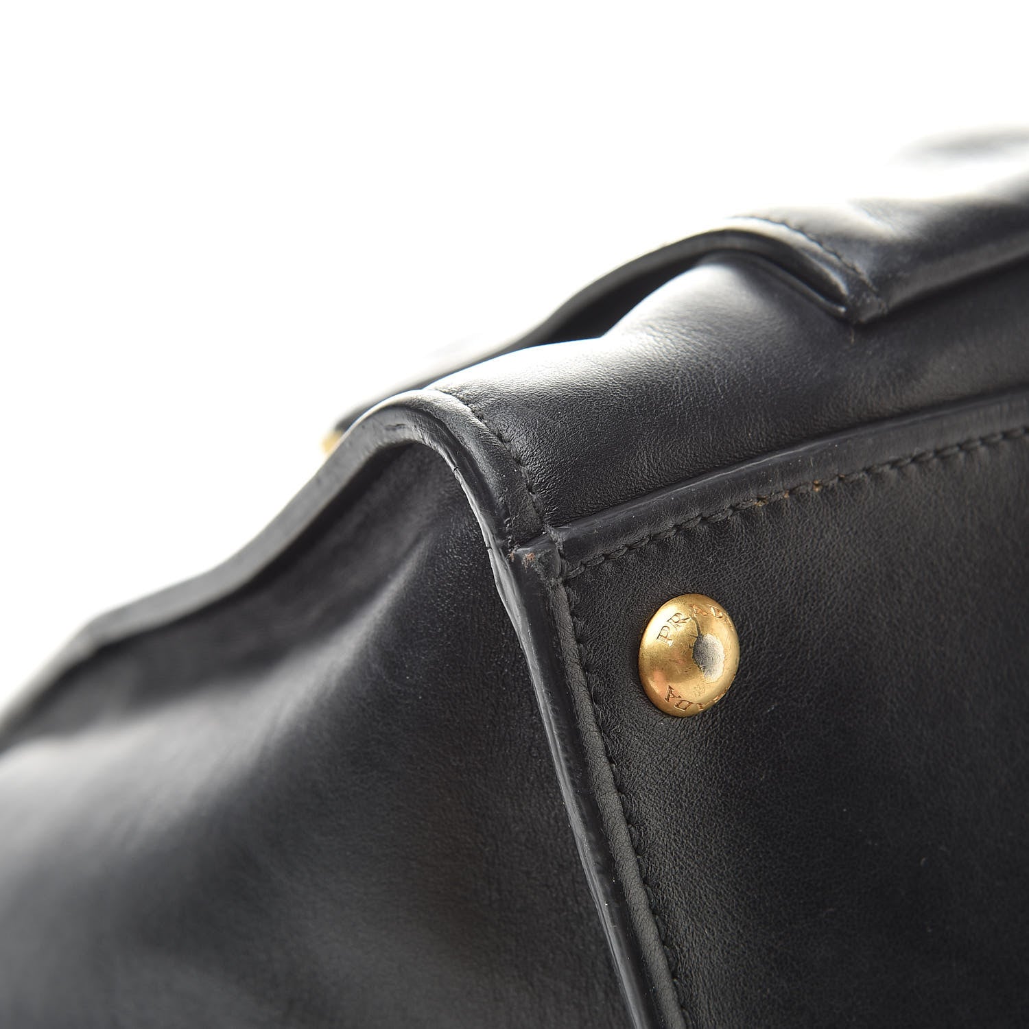 Prada City Calf Front Pocket Tote Black 10 of 18