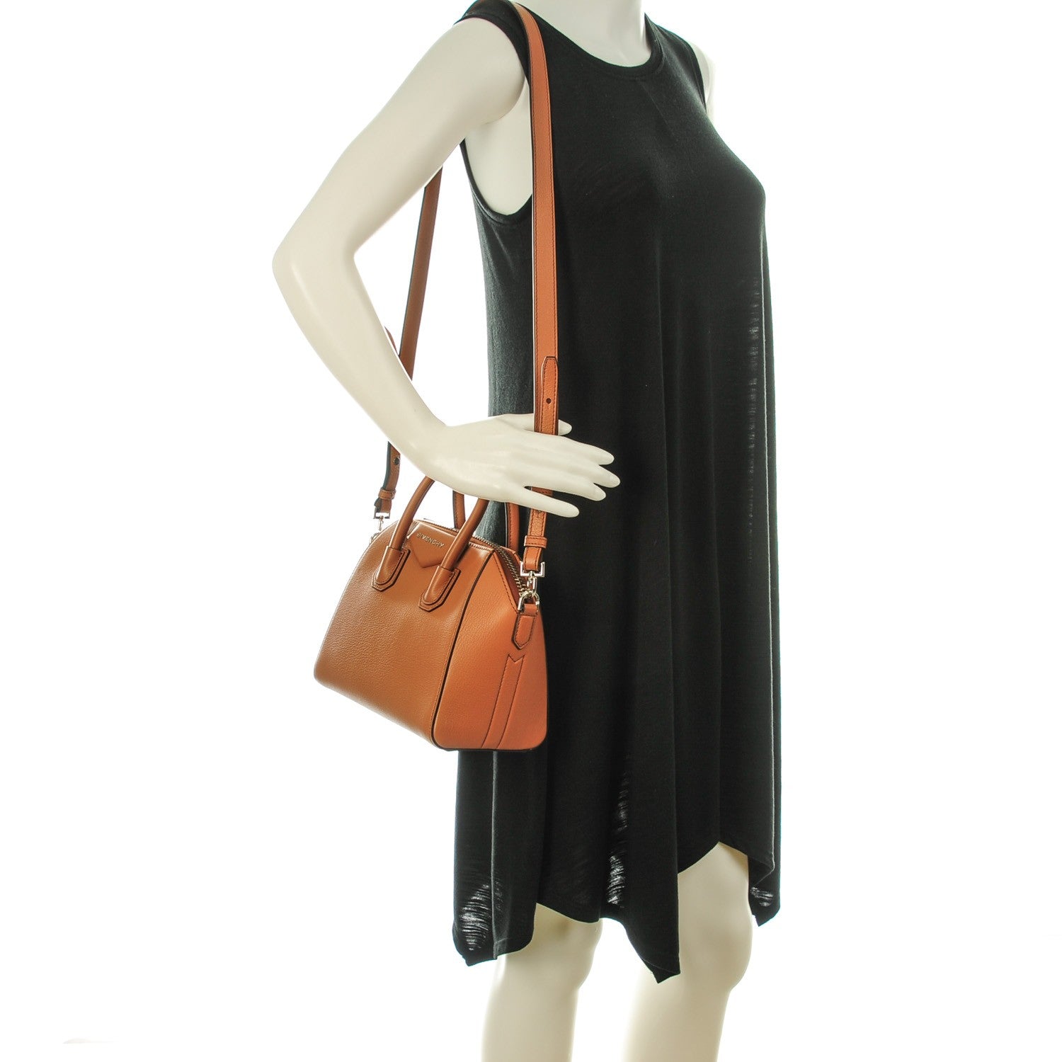 Givenchy Sugar Goatskin Mini Antigona Caramel 2 of 7