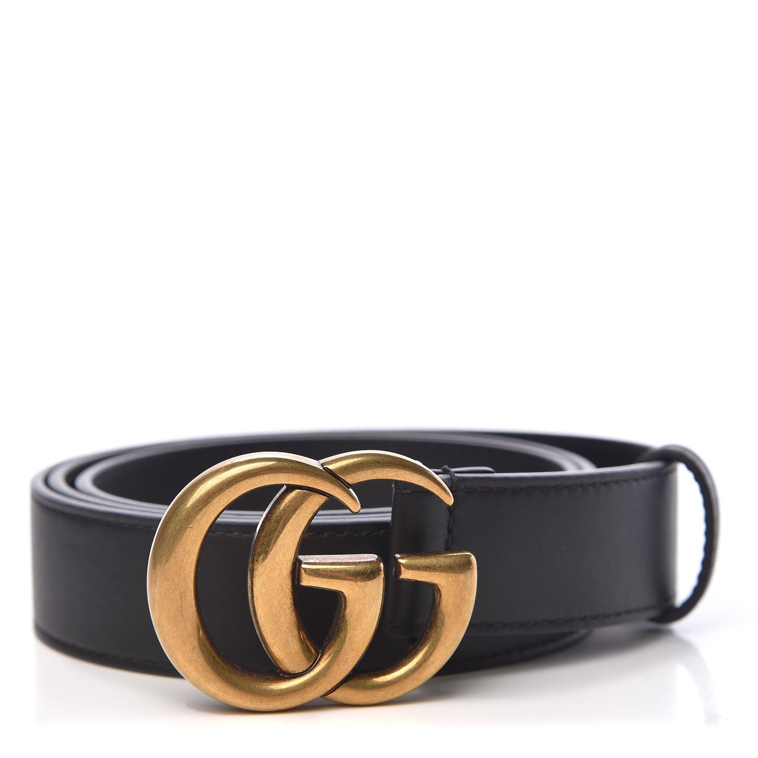 Gucci Calfskin Double G 30mm Belt 95 38 Black 1 of 7