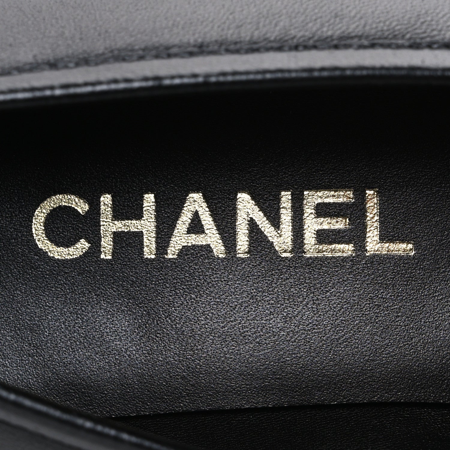 Chanel Lambskin CC Mocassin Loafers 38.5 Black 9 of 11