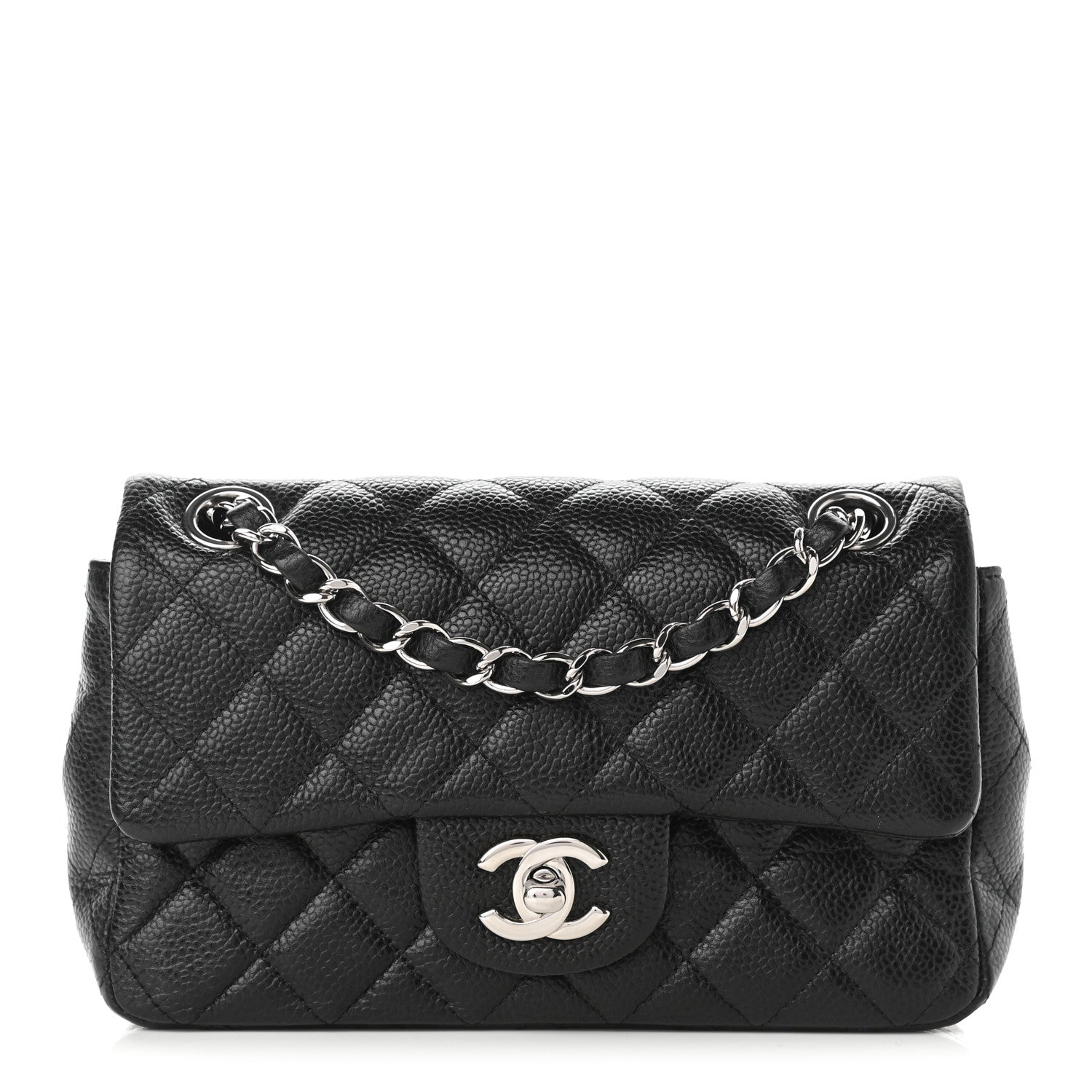 Chanel Caviar Quilted Mini Rectangular Flap Black 2 of 19