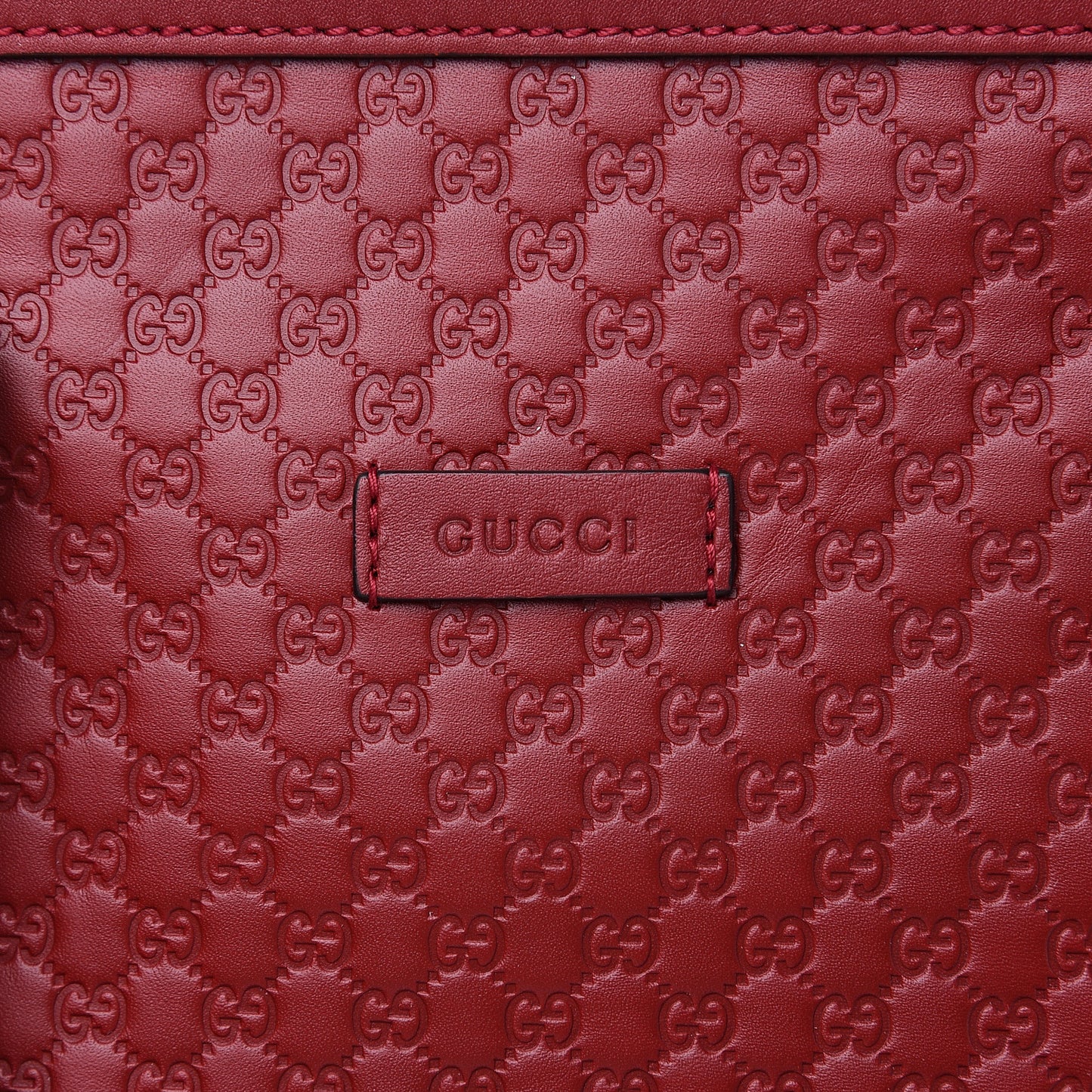 Microguccissima Medium Dome Bag Red