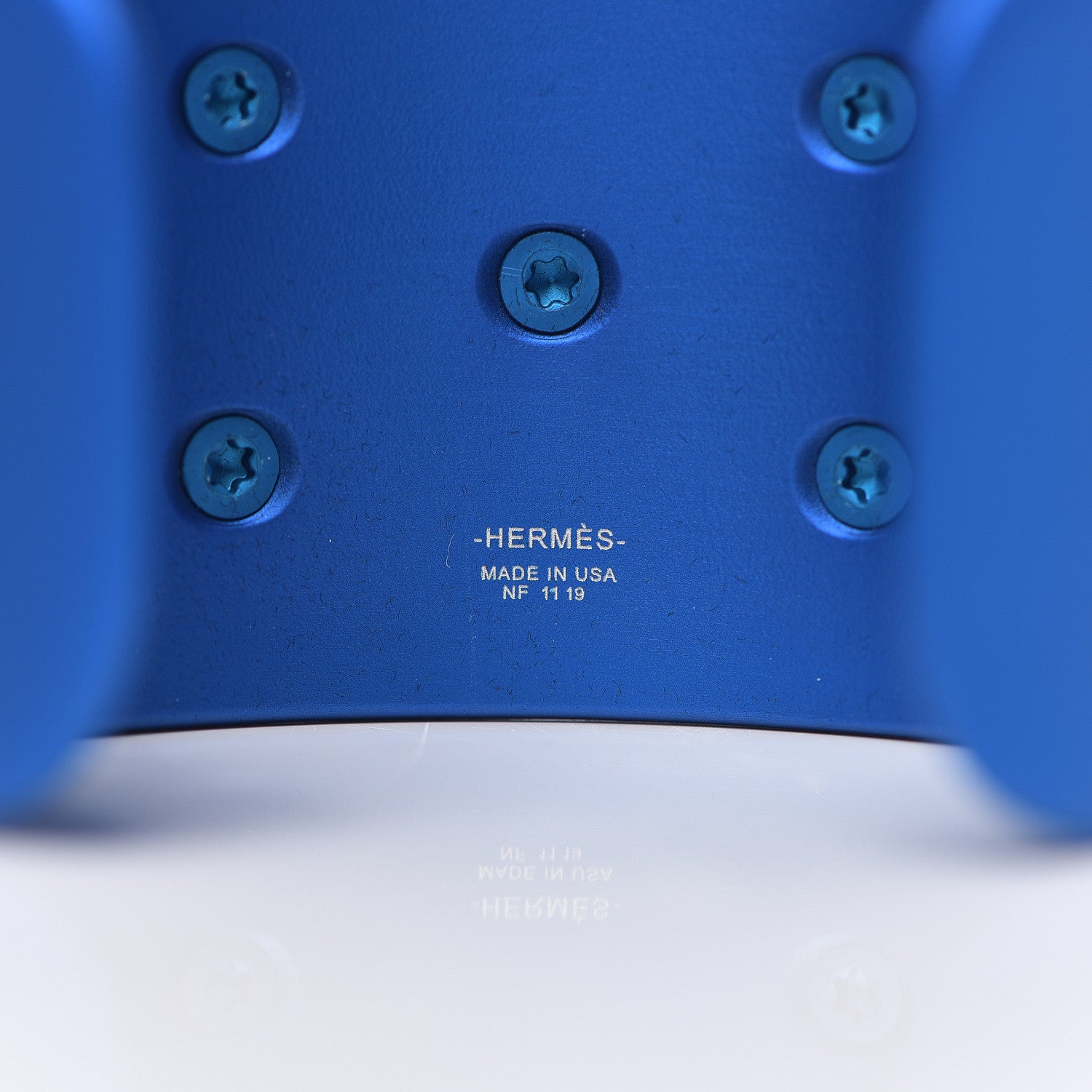 Hermes Aluminium Sunset Collier De Chien CDC Bracelet T2 Bleu Egee 3 of 4