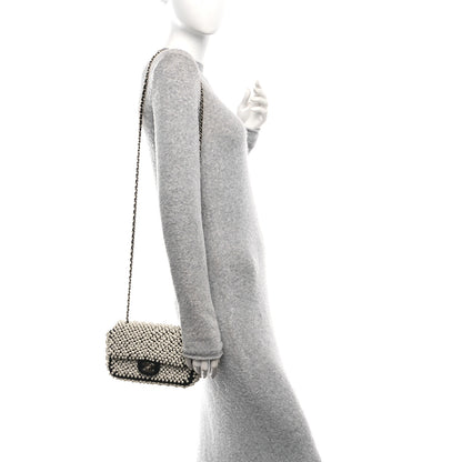 Chanel Lambskin Pearl On Flap Black 2 of 11