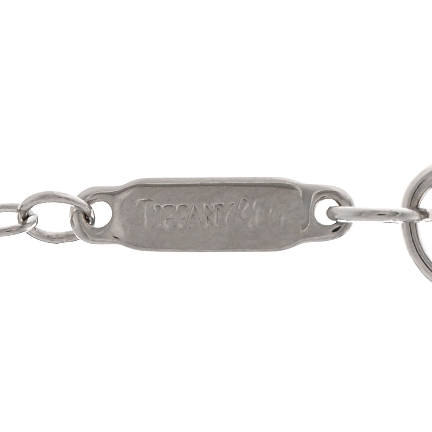 18K White Gold Diamond Infinity Station Necklace