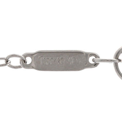 Tiffany 18K White Gold Diamond Infinity Station Necklace 4 of 5