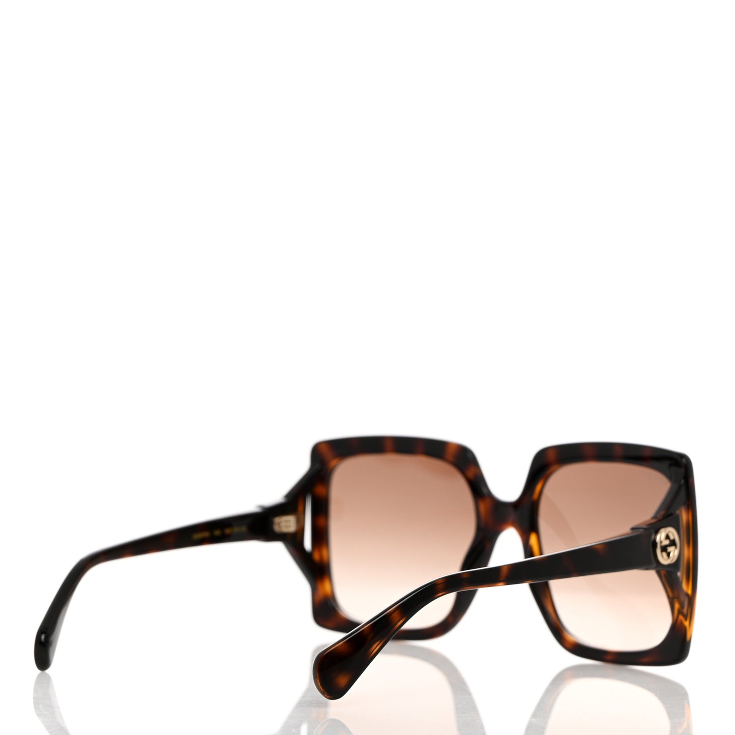 Acetate Square Frame Sunglasses GG0876S Tortoise