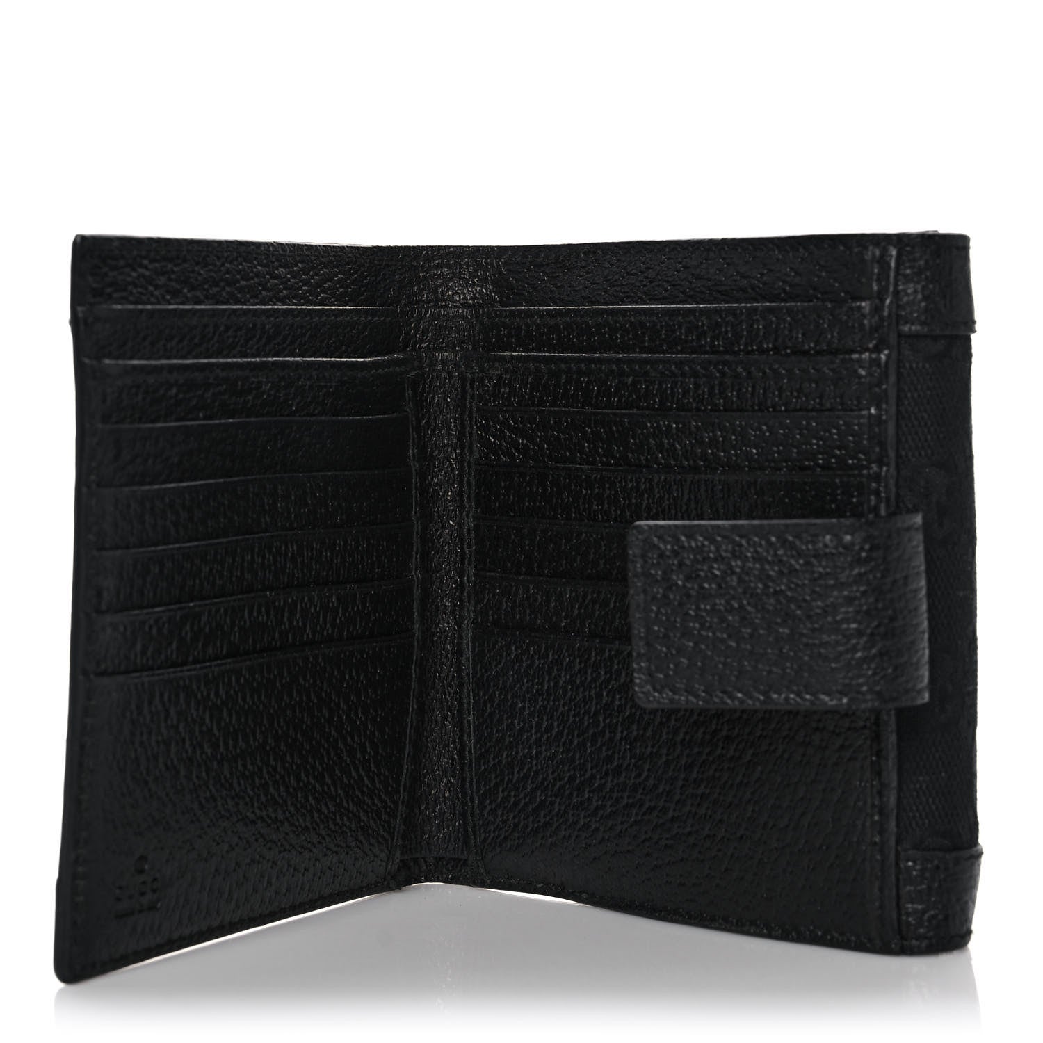 Gucci Monogram Charmy French Flap Wallet Black 5 of 10