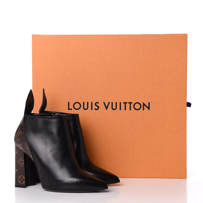 Louis Vuitton Calfskin Monogram Rodeo Queen Low Ankle Boots 38 Black 11 of 11