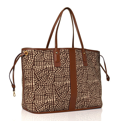 MCM Visetos Large Liz Reversible Shopper Tote Cognac 13 of 19