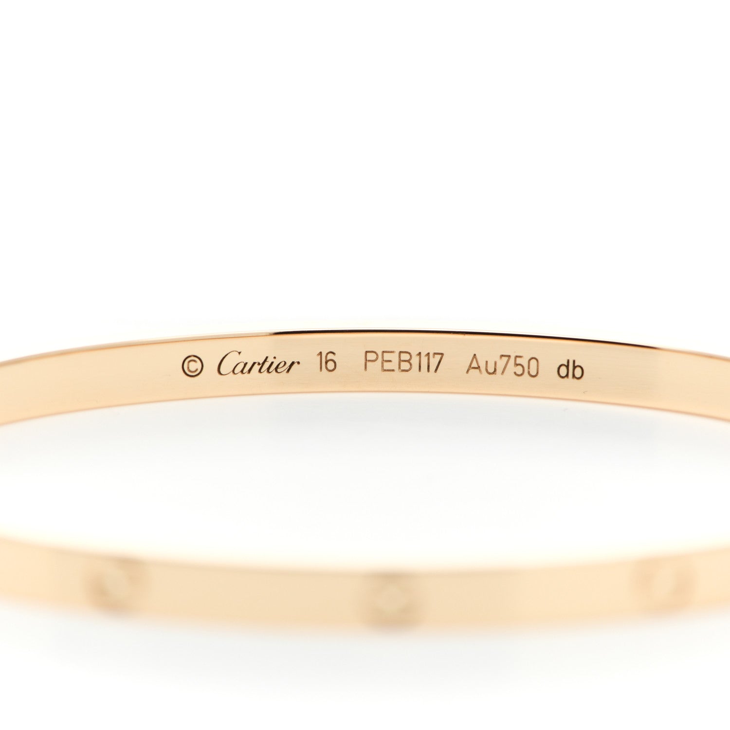 Cartier 18K Yellow Gold Small LOVE Bracelet 16 3 of 5