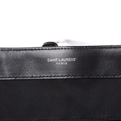 Saint Laurent Calfskin Y Quilted Monogram Medium Loulou Backpack Black 10 of 10