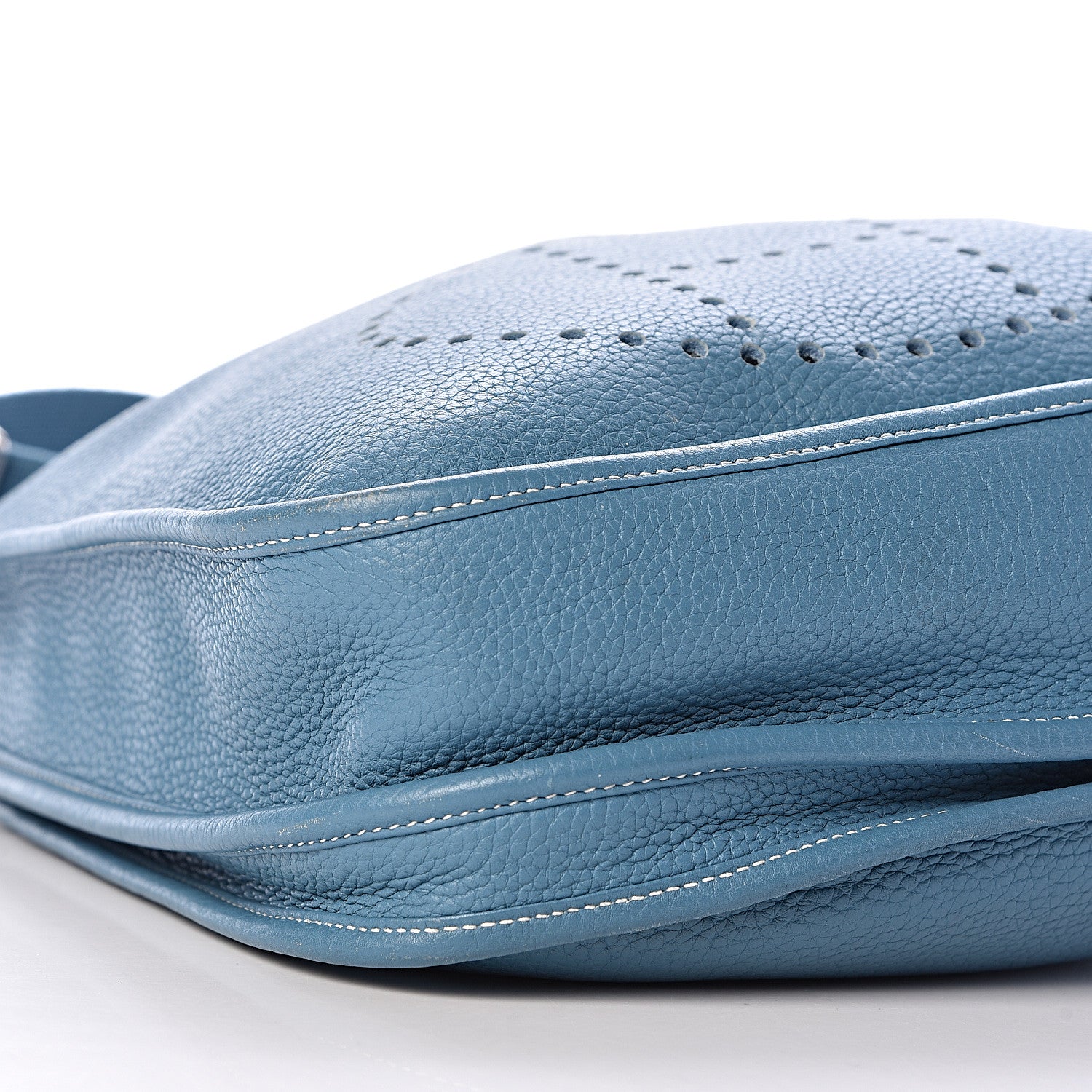 Hermes Taurillon Clemence Evelyne III PM Blue Jean 8 of 11