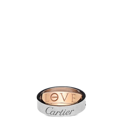 Cartier 18K Pink White Gold 5.5mm Astro LOVE Ring 56 7.5 5 of 9