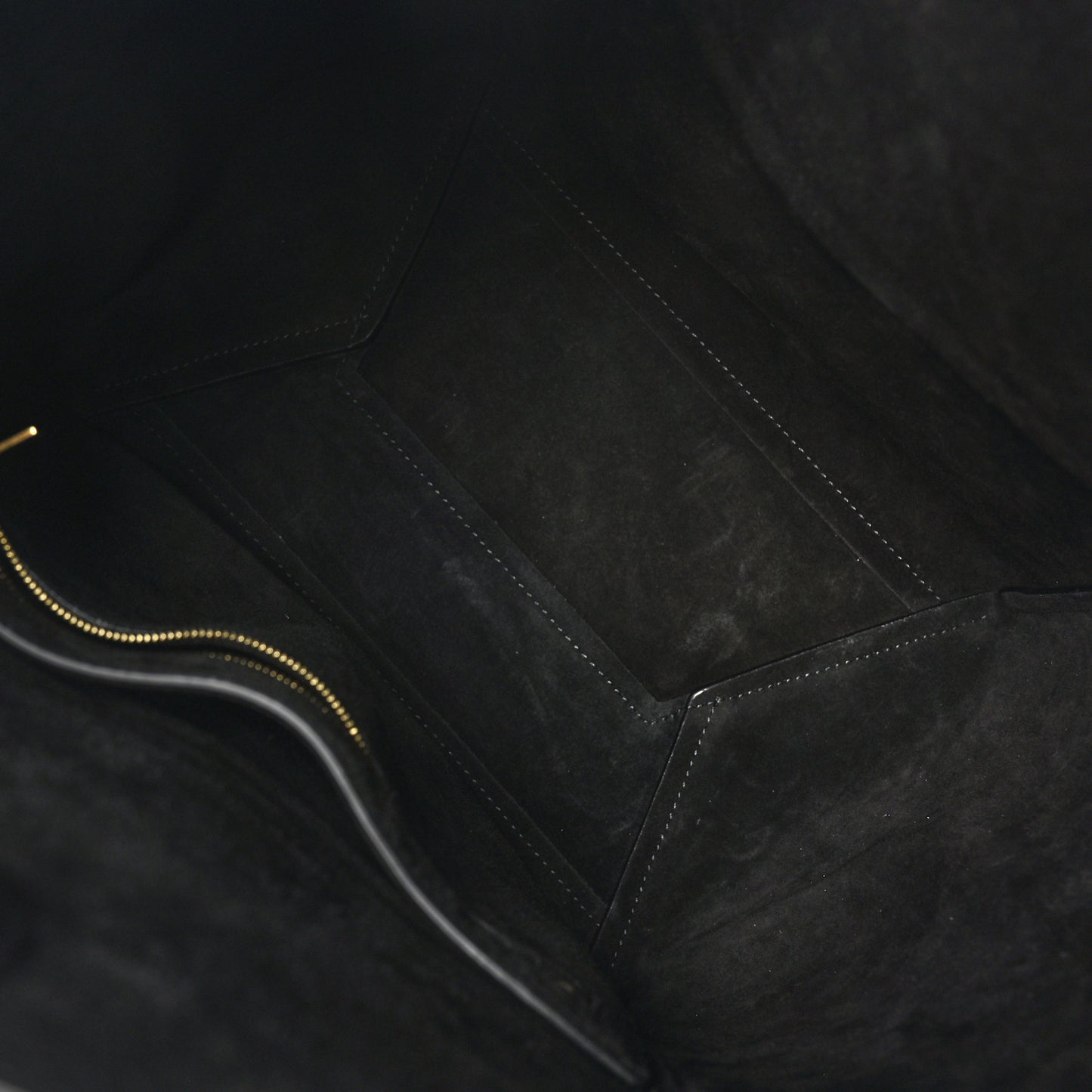 Soft Grained Calfskin Sangle Bucket Bag Black