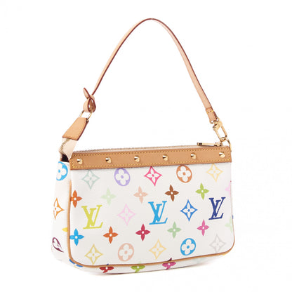 Louis Vuitton Monogram Multicolor Pochette Accessories White 2 of 7