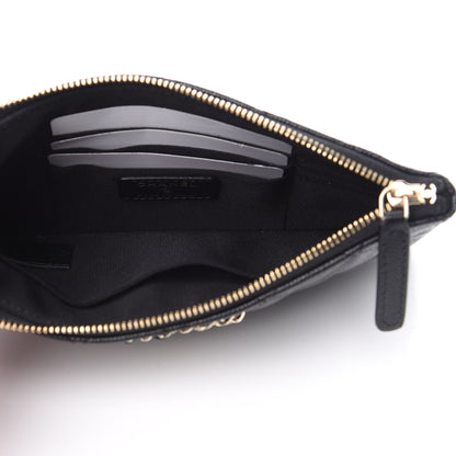 Chanel Caviar Quilted French New Wave Small CC Pouch Black 5 of 8