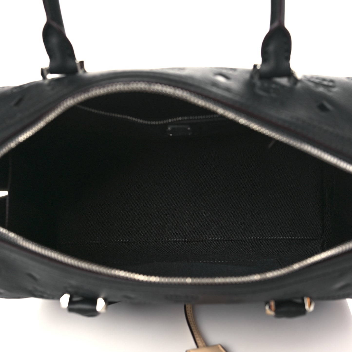 Calfskin Ottomar Monogram Essential Boston Bag Black