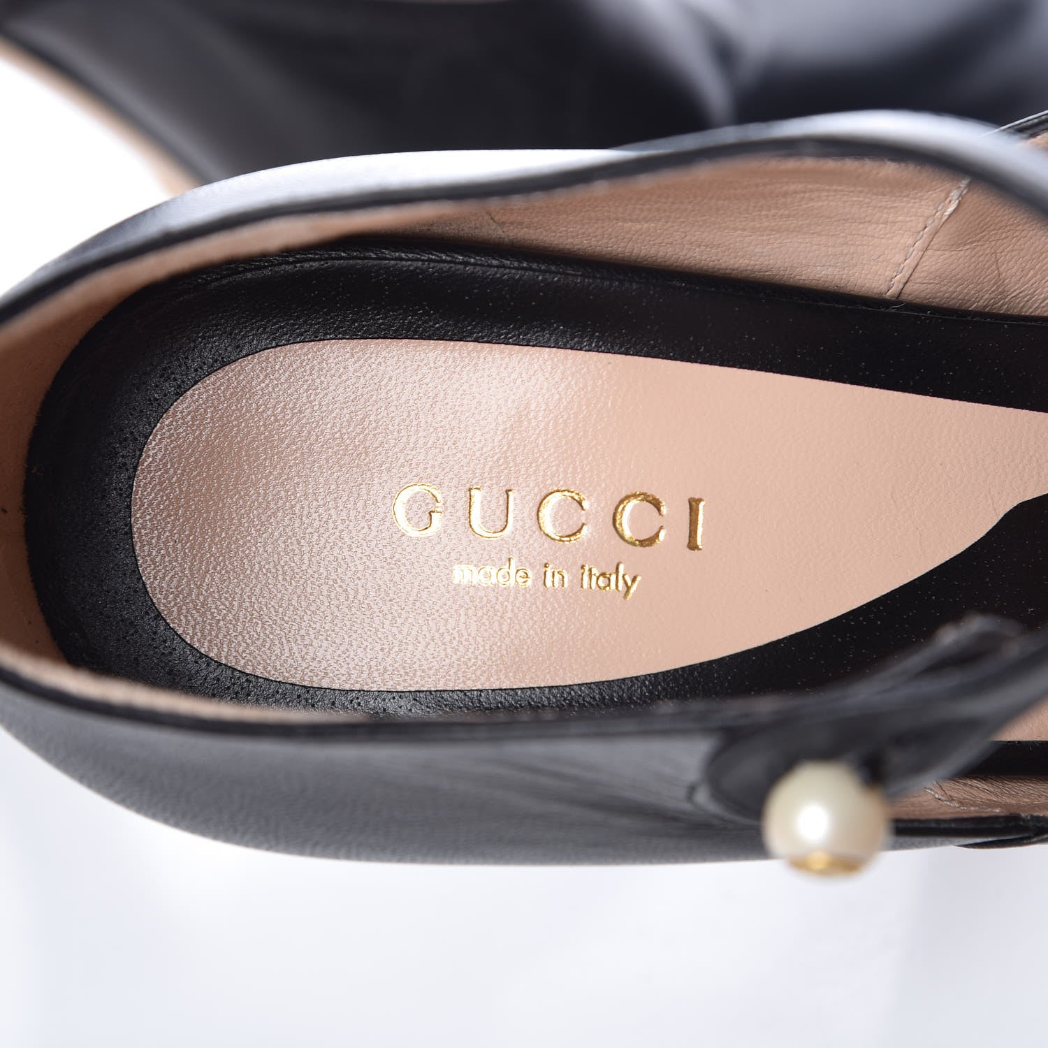 Gucci Malaga Kid Lesley Mary Jane Pumps 39 Black 5 of 13