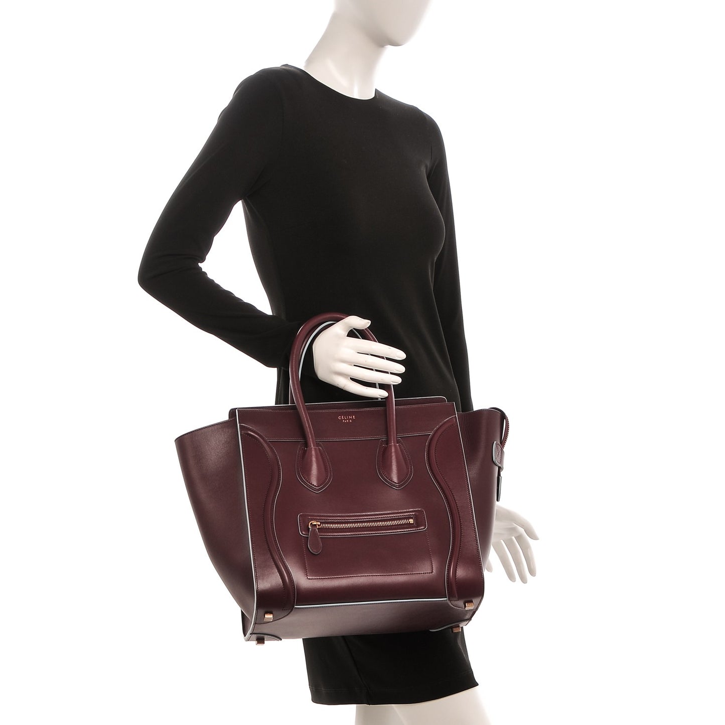 Palmelato Mini Luggage Burgundy Azur Blue