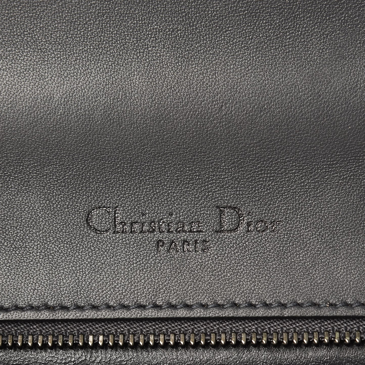 Metallic Patent Micro-Cannage Medium Diorama Flap Bag Graphite