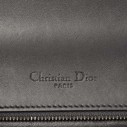 Christian Dior Metallic Patent Micro-Cannage Medium Diorama Flap Bag Graphite 6 of 14