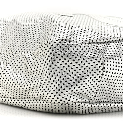 Chanel Metallic Glazed Calfskin Perforated Large Rodeo Drive Tote Silver 10 of 11