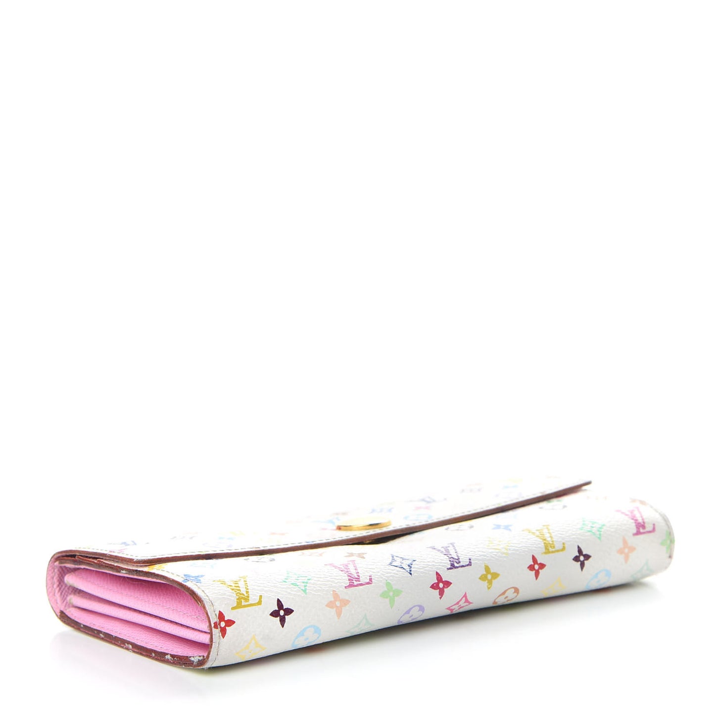 Monogram Multicolor Sarah Wallet White Litchi