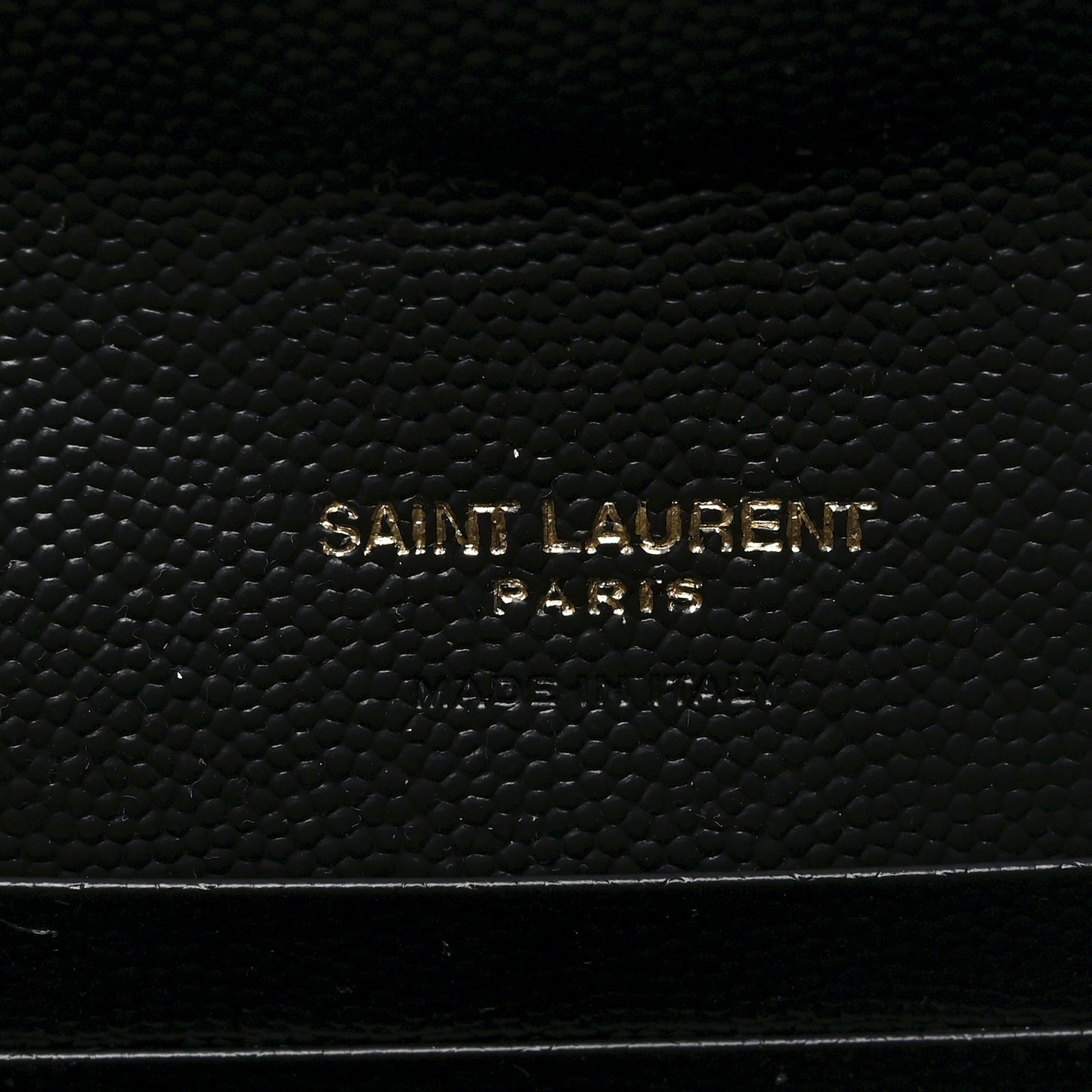Grain De Poudre Matelasse Chevron Small Monogram Envelope Wallet Black