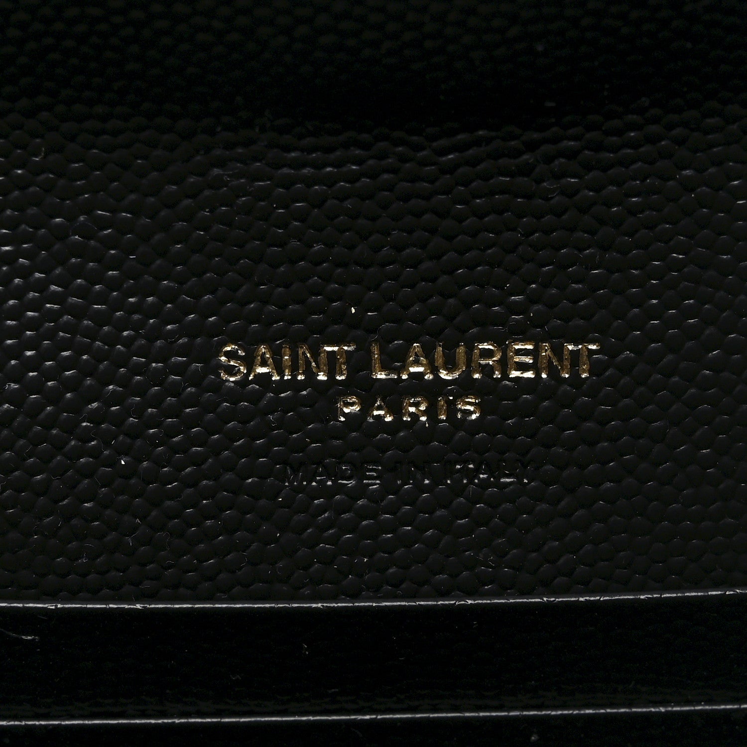 Saint Laurent Grain De Poudre Matelasse Chevron Small Monogram Envelope Wallet Black 6 of 8