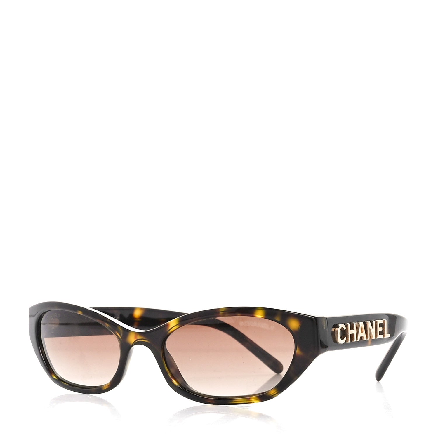 Chanel Rectangle Sunglasses 71280 Dark Tortoise Brown 1 of 8