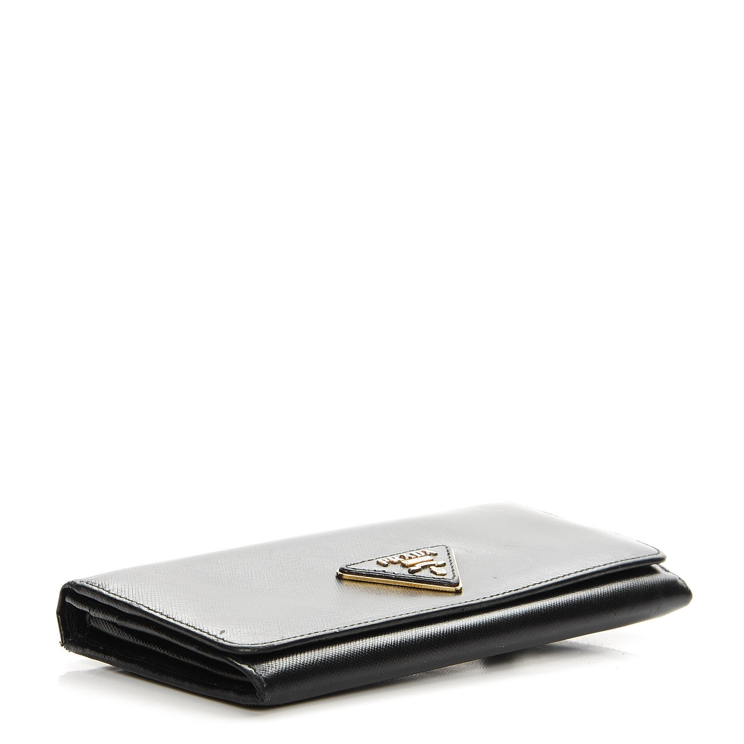 Prada Saffiano Continental Flap Wallet Nero Black 4 of 12