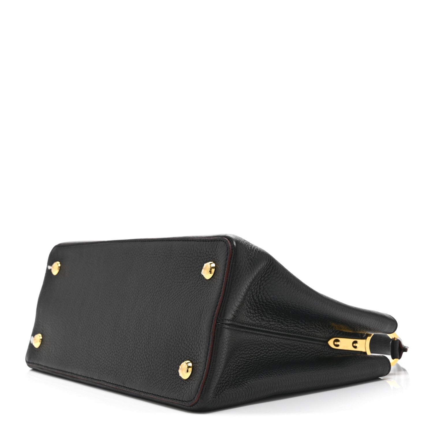 Louis Vuitton Taurillon Capucines MM Black Fuchsia 10 of 10