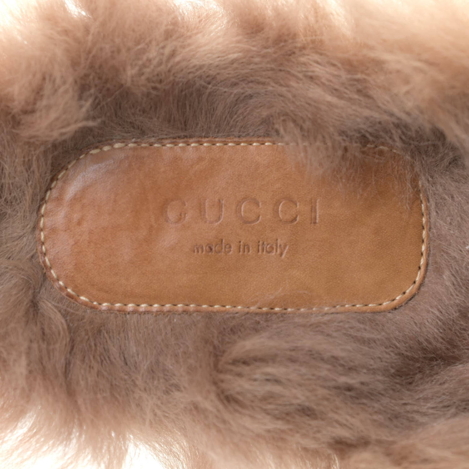Gucci Velvet Fur Womens Princetown Slippers 37.5 Green 12 of 13