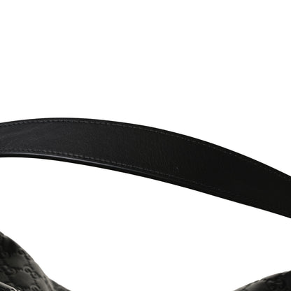 Gucci Guccissima Signature Large Linea A Hobo Black 12 of 13