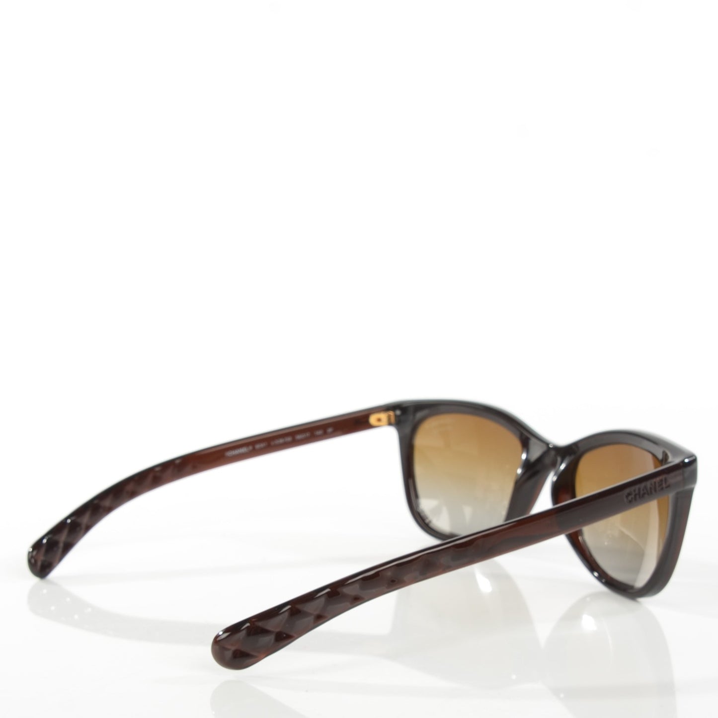 Cat Eye Chain Sunglasses 6041 Brown