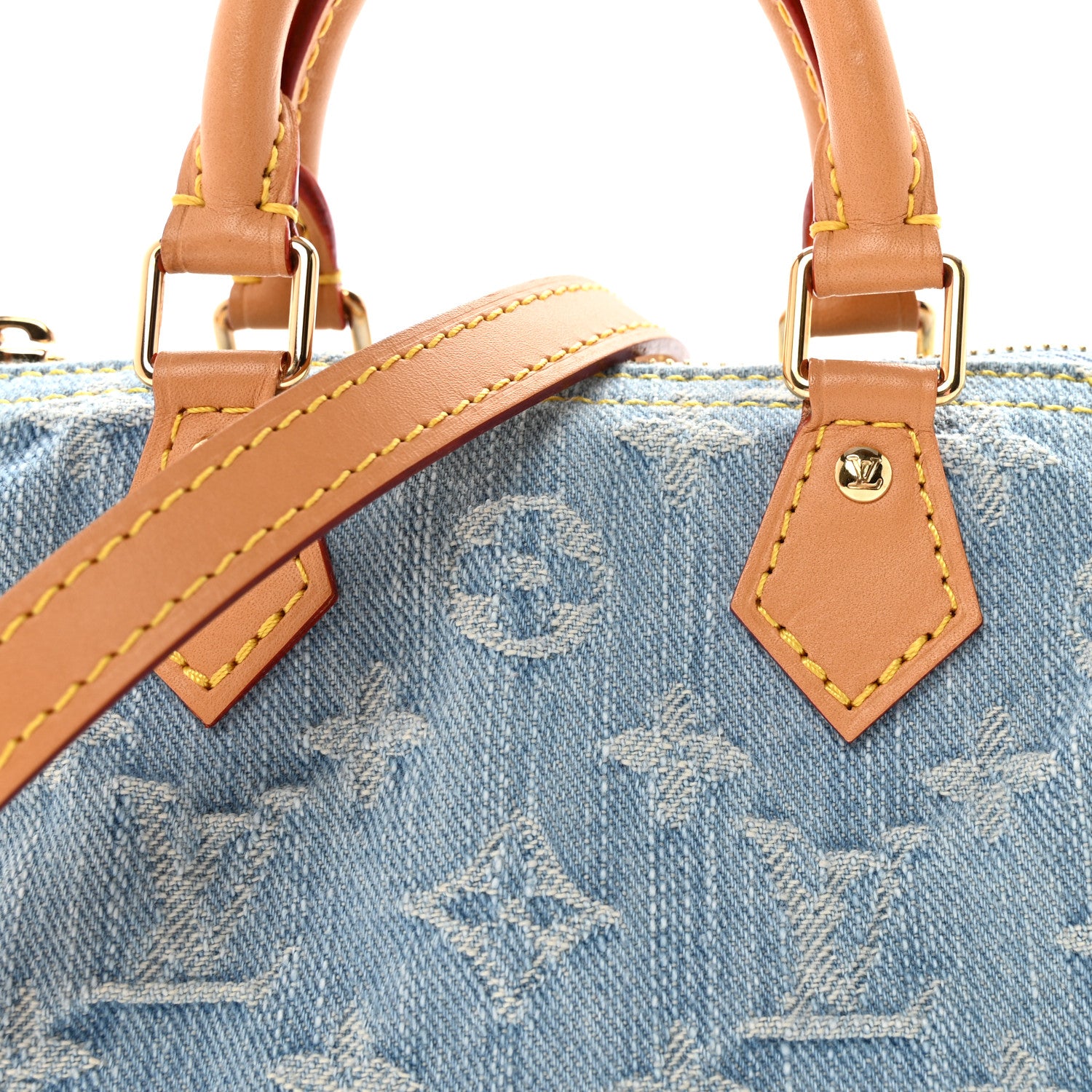 Louis Vuitton Monogram Denim Nano Speedy Sky Blue 7 of 9