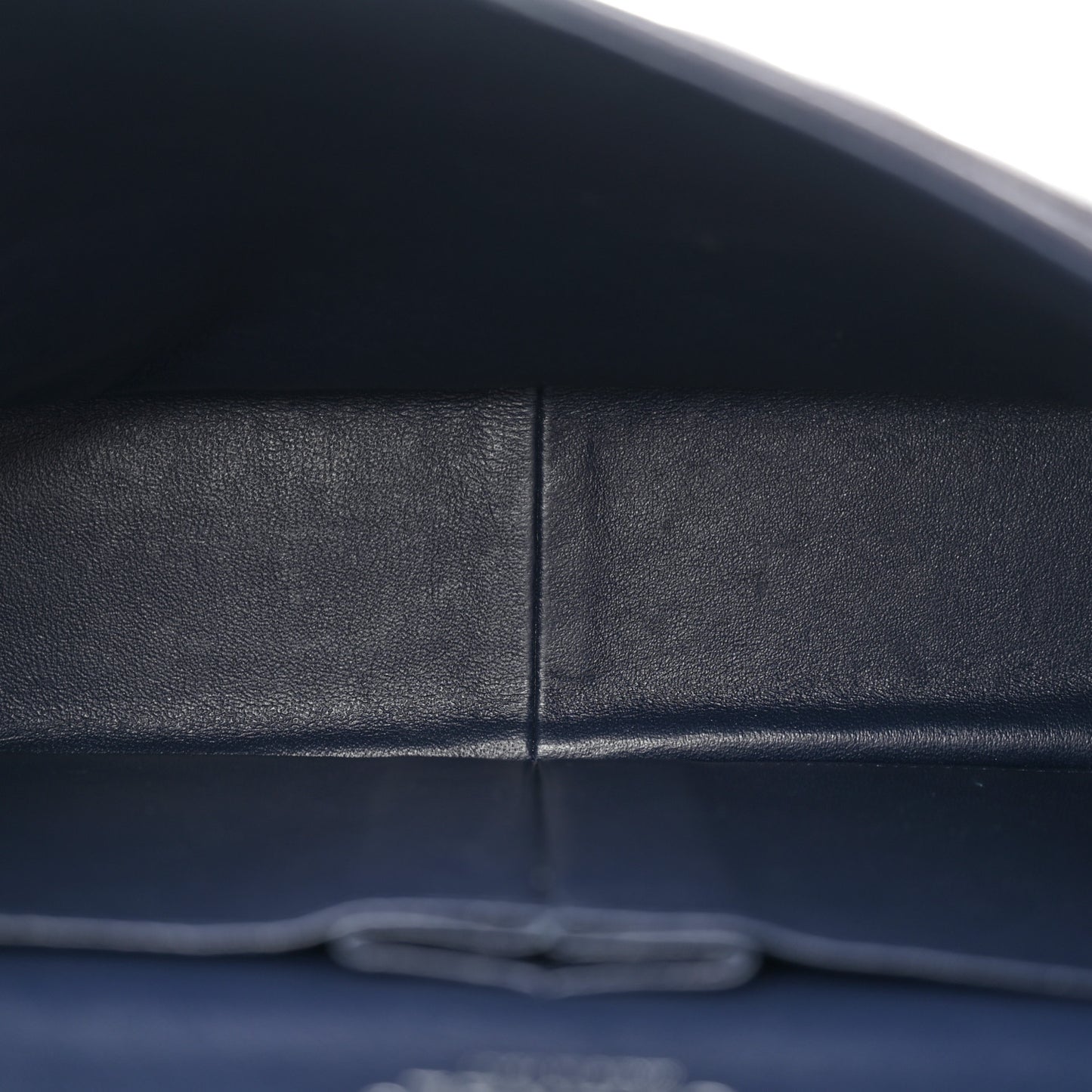 Caviar Quilted Maxi Double Flap Navy Blue