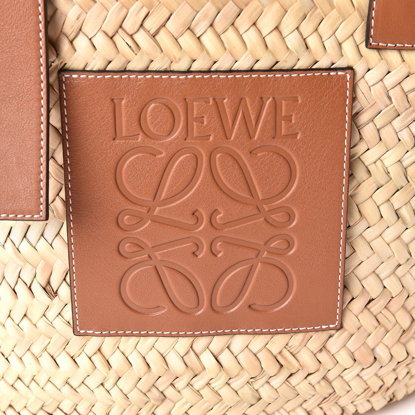 Raffia Basket Tote Bag Natural Tan