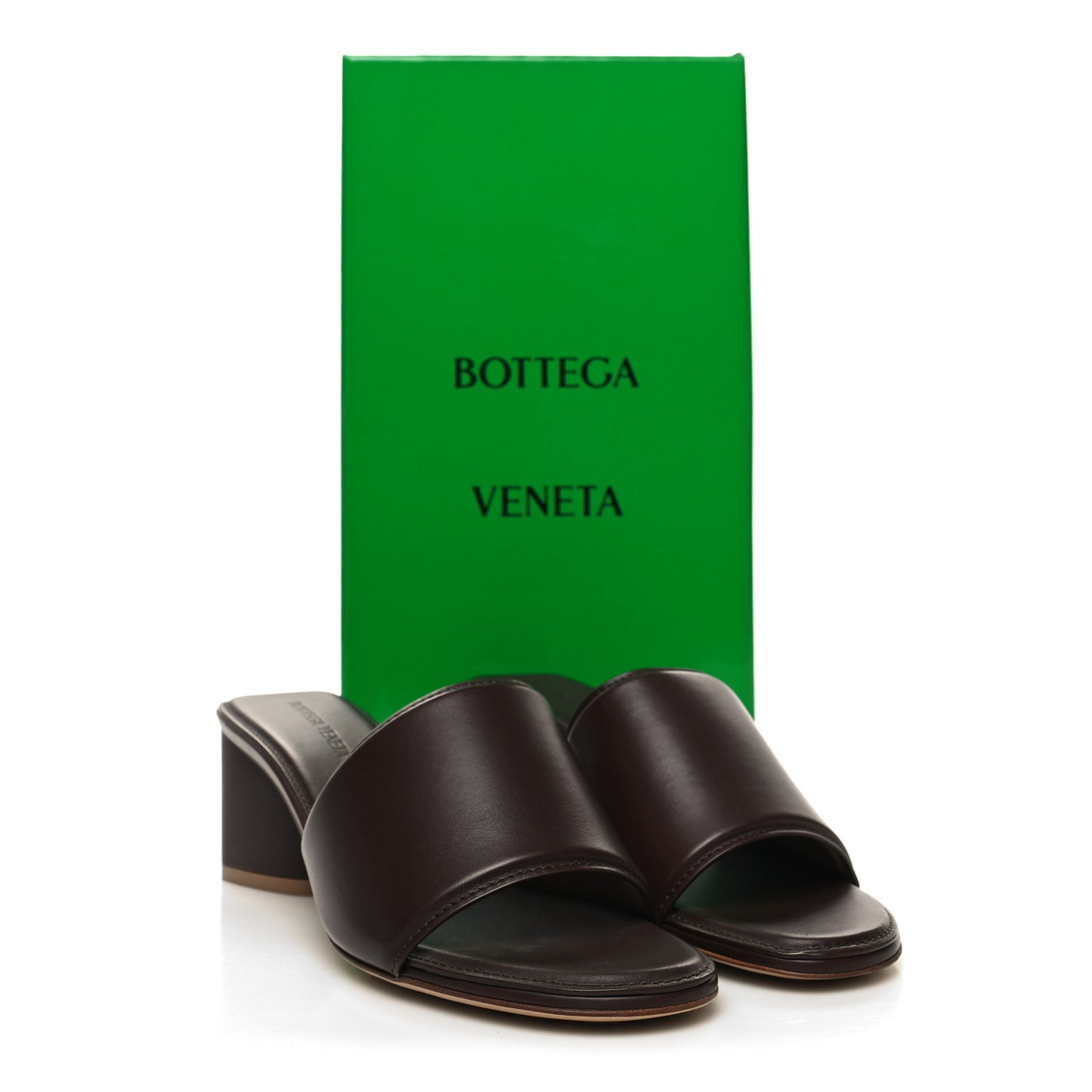 Vienna Calfskin The Band Mule Sandals 36.5 Bitter Chocolate