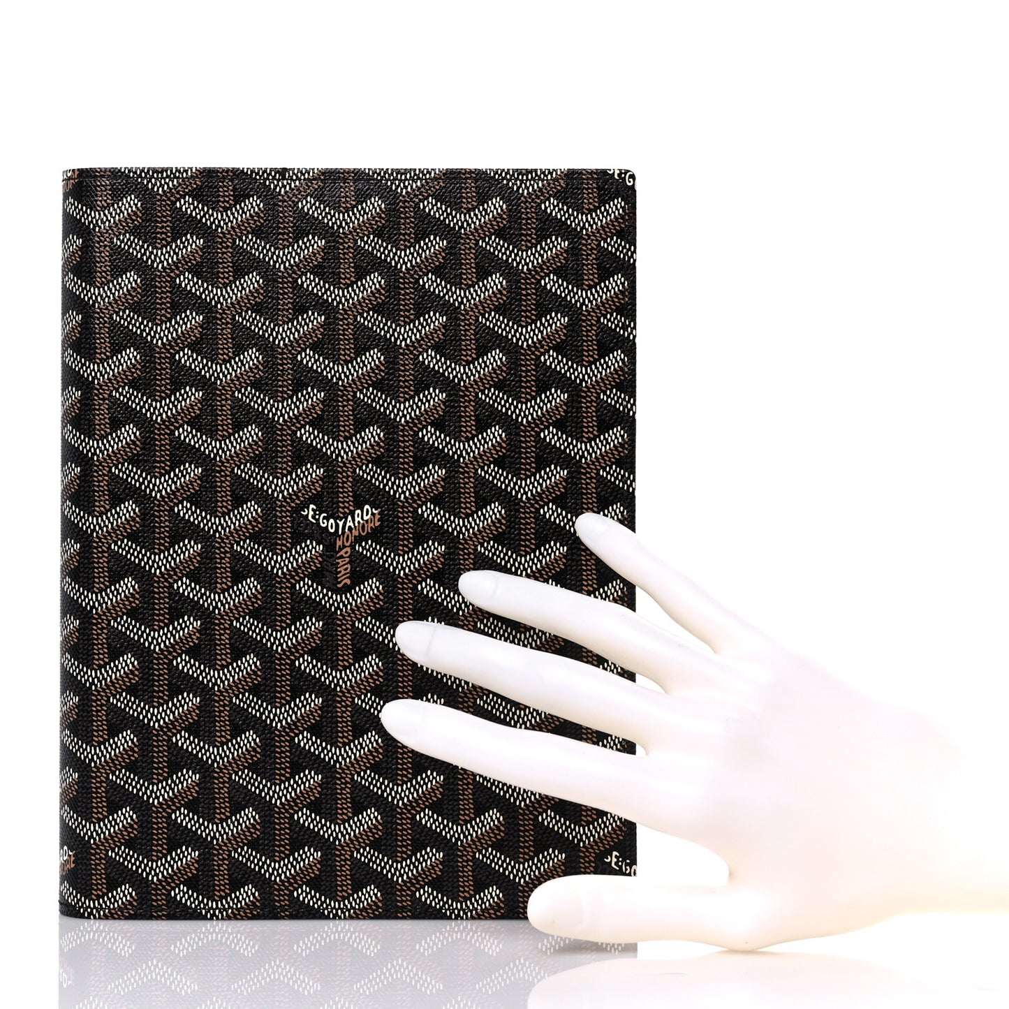 Goyardine Agenda Cover Black