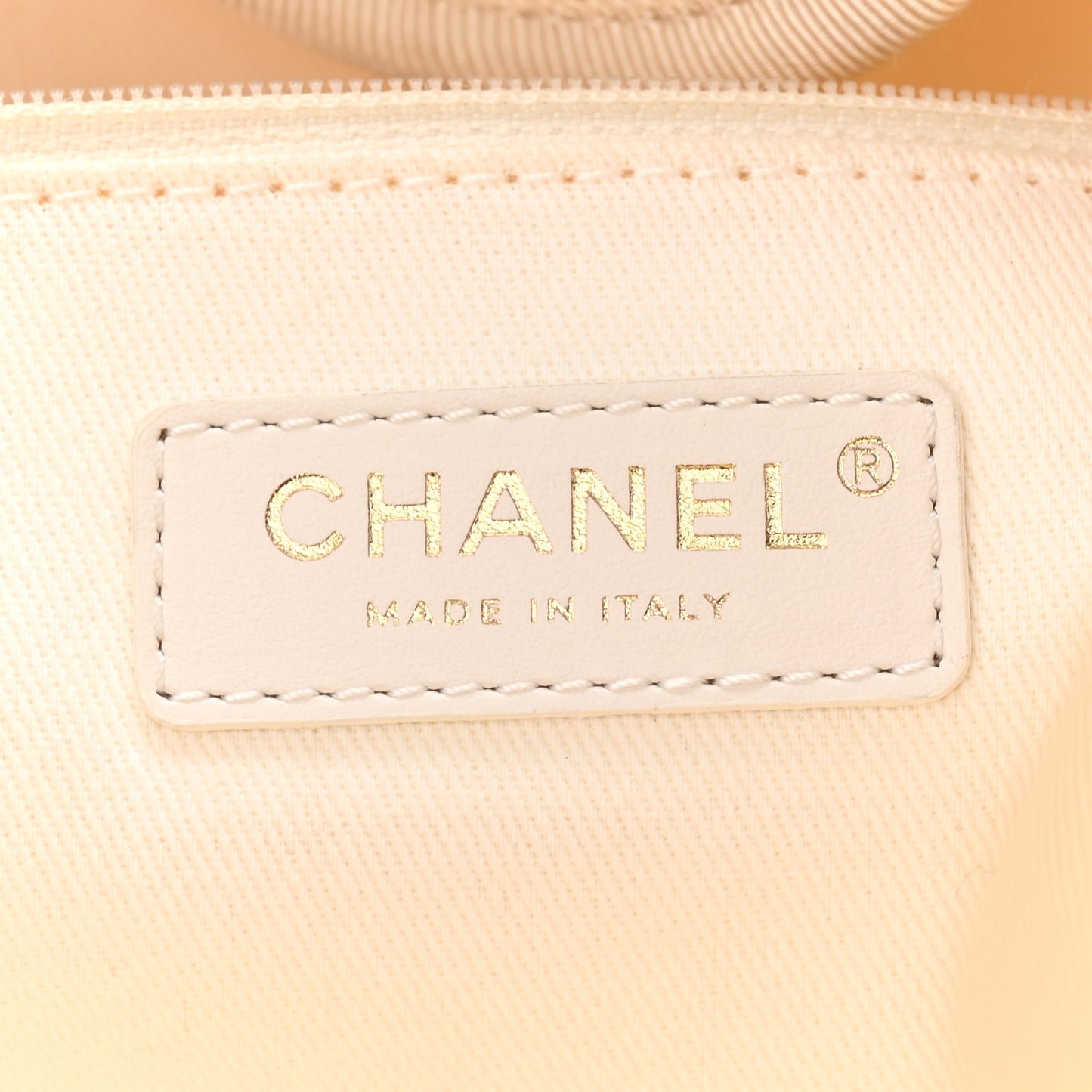 Canvas Pearl Large Deauville Tote Ecru Beige