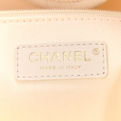 Chanel Canvas Pearl Large Deauville Tote Ecru Beige 6 of 10